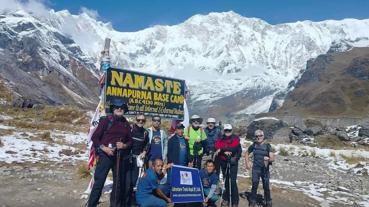 Banner first for Annapurna Base Camp Trek from Pokhara