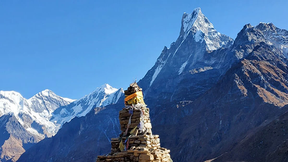 Banner first for Annapurna Machhapuchchhre Trek