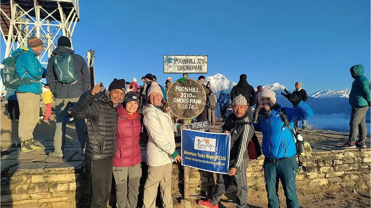 A trekkers duriing the Annapurna Base Camp Trek 
