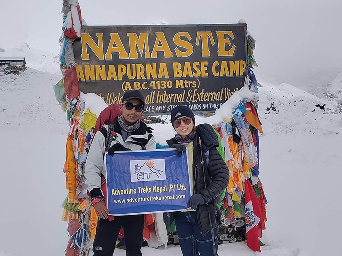 A team during the Annapurna Base Camp Trekking 