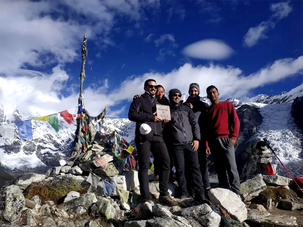 Anuj And Group At Kyanjin Ri