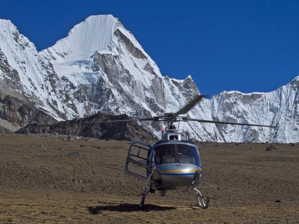 Helicopter At Pheriche
