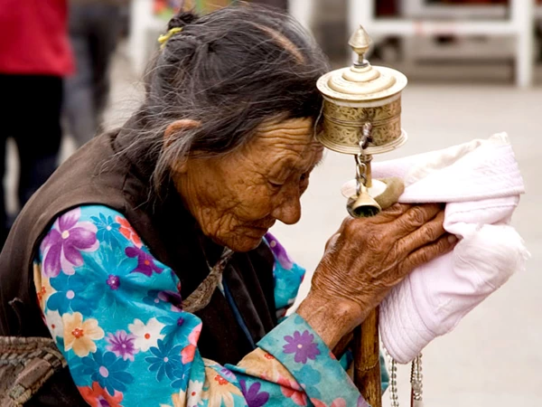 Praying Tibetan Lady